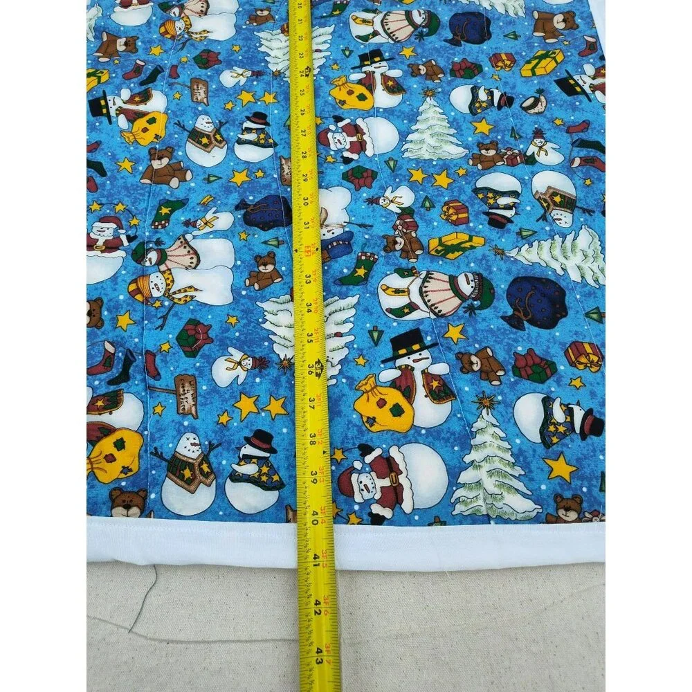 Handmade Snowman Lap Quilt Baby Blanket, 35